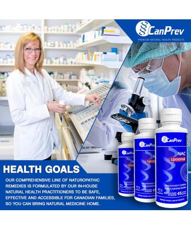CanPrev - Liposomal NAC Supplement N-Acetyl Cysteine Strawberry Flavour 225ml Liquid - Clear Mucus from Lung Health Brain Health Liver Health Formula Antioxidant Support and Respiratory Health - Buy Online on GoSupps.com