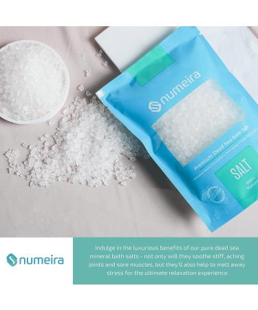 NUMEIRA Premium Dead Sea Bath Salt - 21 Minerals - Unscented Natural Mineral Soak for Bath, Foot Scrubs and More - Buy Online on GoSupps.com