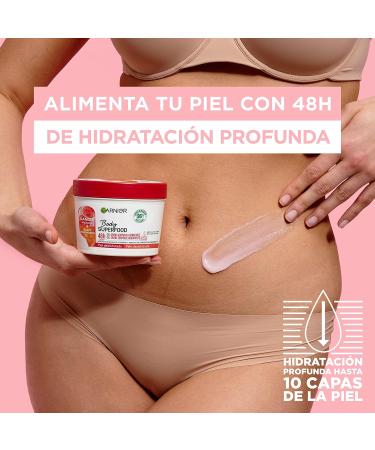  Garnier Garnier Body Superfood Hydrating Body Cream with Watermelon and Hyaluronic Acid for Dehydrated Skin 48 Hour Hydration 2x380ml - Buy Online on GoSupps.com