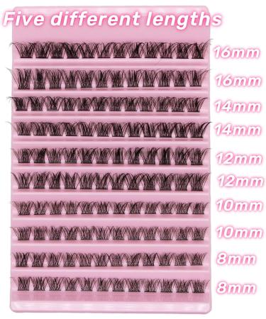 Selawasty 120pcs DIY Eyelash Extensions Clusters D Curl | Wispy Lashes Cluster for At-Home Individual Lash Extensions - Buy Online on GoSupps.com
