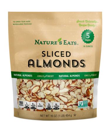 Nature's Eats Natural Sliced Almonds, 16 Ounce