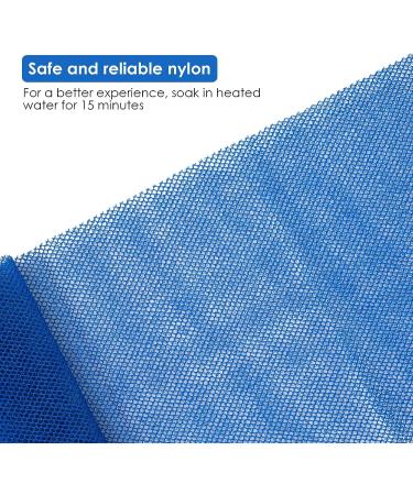 African Exfoliating Net Sponge Bath Set - 2 Pieces for Skin Smoother, Daily Use | Black Blue - Buy Online on GoSupps.com