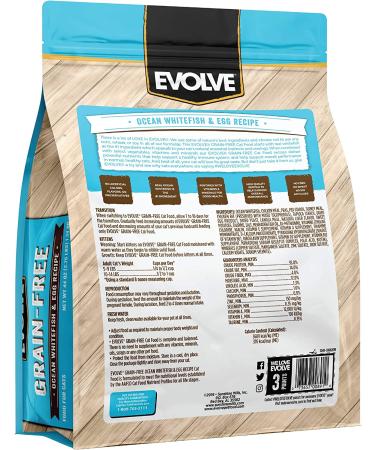 Evolve Grain-Free Ocean Whitefish and Egg Cat Food - Premium Recipe for Healthy Cats - Buy Online on GoSupps.com