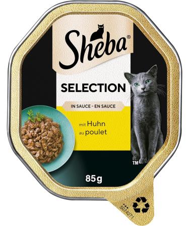 Buy Sheba Selection in Sauce - Chicken Cat Food for Adult Cats - 22 x 85g - International Shipping Available - Buy Online on GoSupps.com