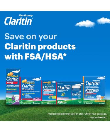 Claritin Grape Flavored Kids Allergy Relief - Non Drowsy Liquid Antihistamine for 24 Hours | Dye Alcohol & Sugar Free for Children 2 - Buy Online on GoSupps.com
