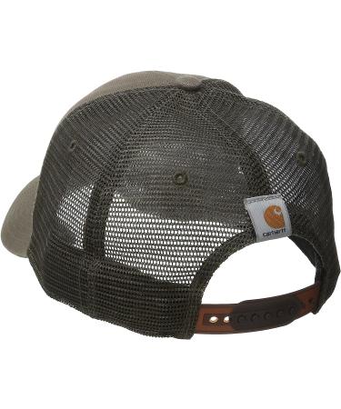 Carhartt Men's Canvas Mesh-Back Logo Graphic Cap - Light Brown | One Size - Buy Online on GoSupps.com