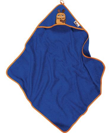 Playshoes Baby Terry Cloth Hooded Towel Bath Towel The Mouse Marine 75x75cm
