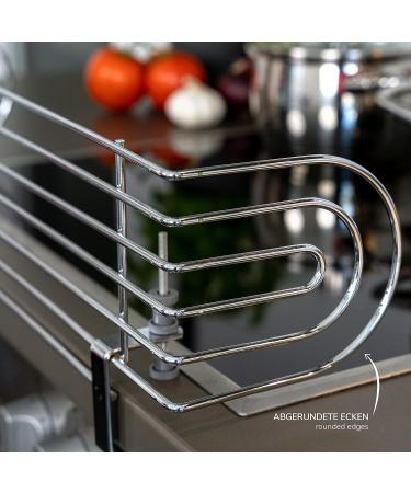 Bremermann Stove Guard for Up to 60 cm Wide Stoves | Chrome Cooking Area Protection | International Shipping Available - Buy Online on GoSupps.com