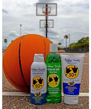 Rubber Ducky SPF 50 Sunscreen Cream - 2 Pack of 5 oz Tubes, Broad Spectrum, Water Resistant, Oil-Free, Paraben-Free, Reef Safe, Vitamin E Added - Buy Online on GoSupps.com