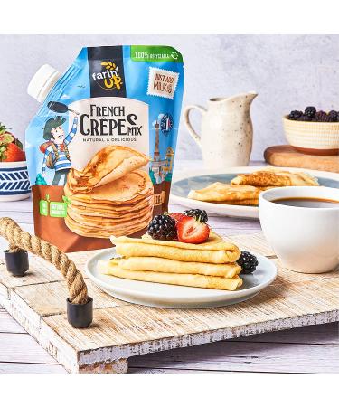 French Crepes Mix 16oz Pack - Just Add Milk - Resealable & 100% Recyclable - Buy Online on GoSupps.com