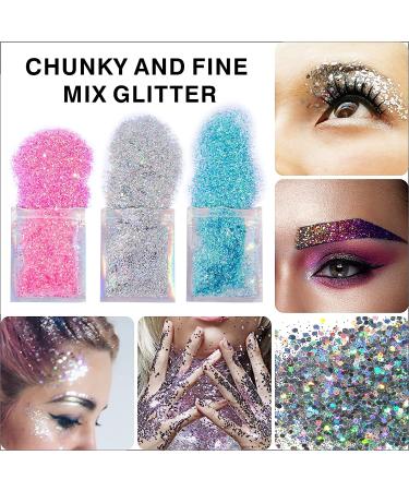 12 Sheets Face Jewels Adhesive Rhinestones Crystal Stickers + 15g Glitter Mix - Mermaid Face Gems and Rave Festival Accessories for Women - Buy Online on GoSupps.com