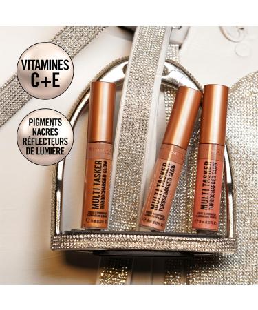 Rimmel Multi Tasker Turbocharged Glow highlighter visage liquide pigments nacr s r flecteurs de lumi re clat radieux et lumineux Vitamines C et E Formule vegan hydratant 005 Iconic as Usual - Buy Online on GoSupps.com