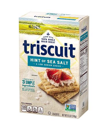 Triscuit Hint of Sea Salt Whole Grain Wheat Crackers 8.5 oz (Pack of 6) - Lightly Salted Snack Option - Buy Online on GoSupps.com
