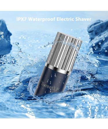 SweetLF Electric Razor for Men Cordless Shavers for Men Mini Electric Shaver with Floating Head USB Electric Shaver with Travel Lock Wet and Dry IPX7 Waterproof Type-C Rechargeable Elder Black - Buy Online on GoSupps.com