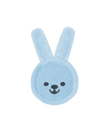 Mam oral care rabbit for baby s first oral hygiene gentle dental care with soft microfiber material babies get used to daily mouth cleaning from 0+ months blue 1 piece (1 Pack)