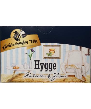 Goldmnnchen Gold Man Hygge Herbs & Cinnamon Herbal Tea Fragranced with Cinnamon Vanilla Flavoured Tea 20 Tea Bags X04288
