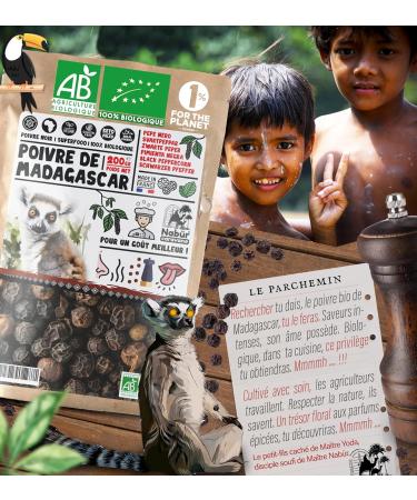 Nab r Nab r - Madagascar Pepper 200g Organic | Black Peppercorns | Fruity Animal Floral Notes - Buy Online on GoSupps.com