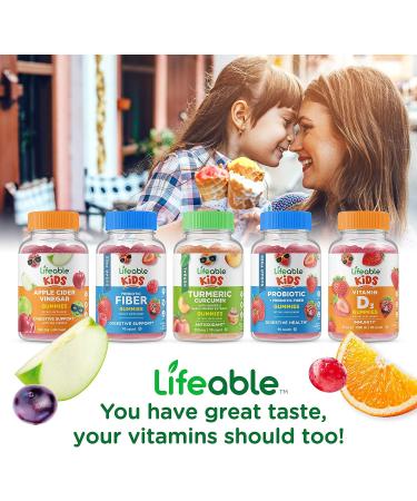 Lifeable Probiotic 2 Billion CFU Kids + Zinc 25mg Kids Gummies Bundle - Great Tasting Vitamin Supplement Gluten Free GMO Free Chewable Gummy - Buy Online on GoSupps.com