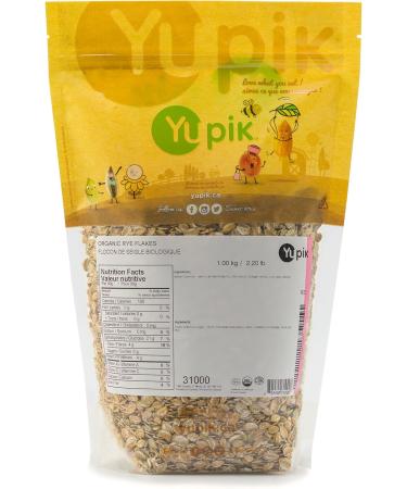 Yupik Organic Rye Flakes 1 kg Non-GMO Vegan Kosher Raw Made from Raw Whole Grains Steamed Rolled & Lightly Roasted Flakes Source of Fiber & Iron Ideal for Cooking & Baking 1 kg (Pack of 1) - Buy Online on GoSupps.com