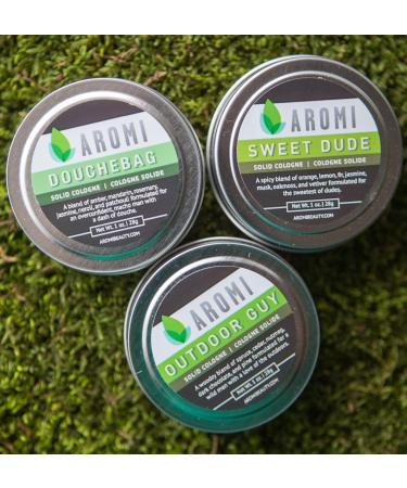 Aromi Solid Cologne | Spicy Citrus Men's Fragrance Oakmoss Scent Vegan Cruelty-free Father's Day Gift Idea Travel Alcohol-free (Sweet Dude) - Buy Online on GoSupps.com