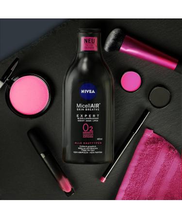 Beiersdorf Nivea MicellAIR Skin Breathe Mizellenwater Expert per 4 pieces 4 x 400 ml makeup remover increases oxygen absorption and removes makeup micelle cleansing water 0 product residue - Buy Online on GoSupps.com