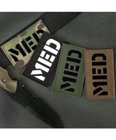 Petac Gear IR Infrared Reflection MED Medical Tactical Fastener Patch Hook-Fastener Backing 3.5x2 (RG) - Buy Online on GoSupps.com
