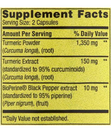 Spring Valley Turmeric Curcumin 1500mg Dietary Supplement with Luall Sticker - 90 Capsules - Buy Online on GoSupps.com