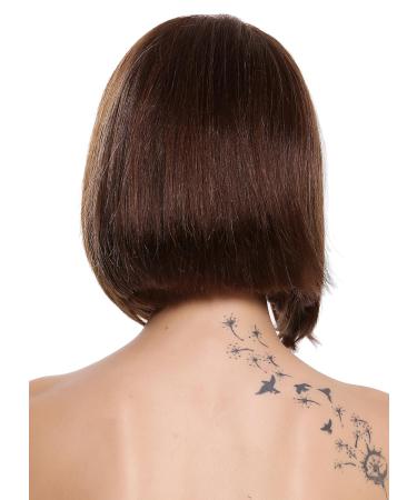 Shop WIG ME UP RGH-6996-HH-F4/30 Human Hair Women's Short Bob Wig - Chestnut Brown Mix | International Shipping - Buy Online on GoSupps.com