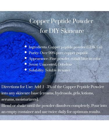 Buy Skin Perfection GHK Copper Peptide Powder for Hair & Anti-Aging - 1g DIY Skincare Solution - Buy Online on GoSupps.com