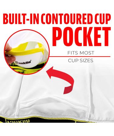 Franklin Sports Baseball Sliding Shorts with Cup Holder - Youth and Adult Sizes Adult Medium - Buy Online on GoSupps.com