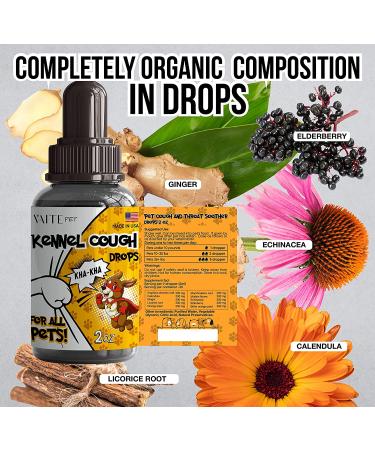 Kennel Cough Drops for Dogs & Cats - 2.01oz - Respiratory & Throat Support - Buy Online on GoSupps.com