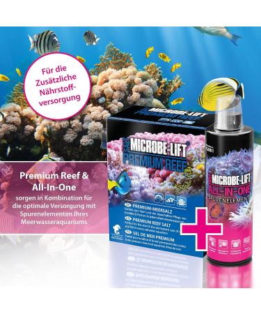 Microbe-Lift Premium Reef Salt 1 kg | Optimal Sea Salt for Coral Care | Quick Soluble & Supports Coral Growth - Buy Online on GoSupps.com