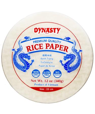 Dynasty Premium Quality White Rice Paper, 12 oz