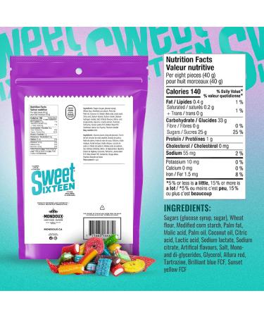 Sweet Sixteen Assorted Licorice Candy Classic Mix of Sugar-Coated Gummies 6 packs x 400g Peanut & Nut-Free Candies Soft Chewy and Always Fresh Classic Licorice 400 g (Pack of 6) - Buy Online on GoSupps.com