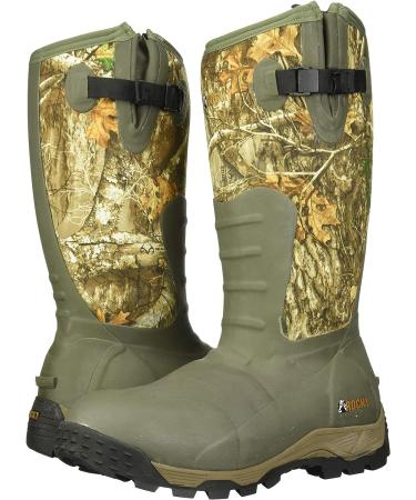 Rocky Men's Sport Pro Rubber 1200g Insulated Waterproof Outdoor Boot - Size 11, Mossy Oak Break Up Country - Buy Online on GoSupps.com