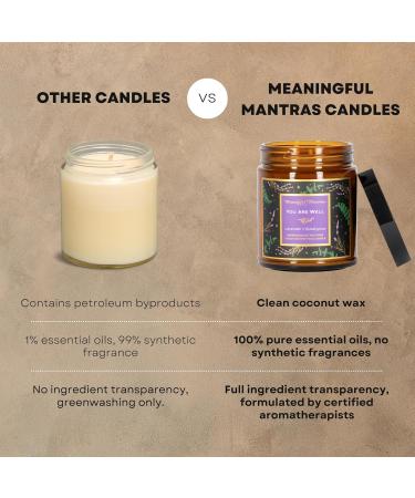 Shop You are Well Lavender & Eucalyptus Non-Toxic Essential Oils Candle - 100% Pure Vegan Coconut Wax | International Shipping - Buy Online on GoSupps.com
