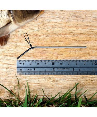 AMZFISHING 10x Anti-Tangle Metal Boom - Premium Fishing Spacers & Carp Accessories | Feeder Fishing Gear | 50mm - Buy Online on GoSupps.com