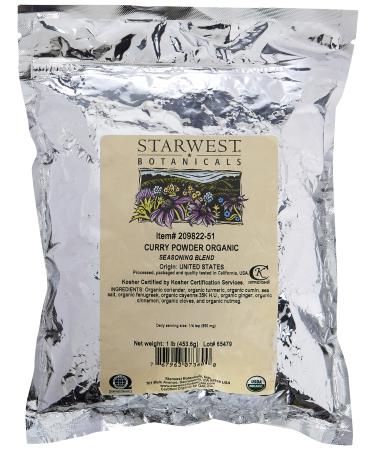Starwest Botanicals Organic Curry Powder 1 lb (453.6 g)