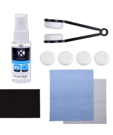 Cleaning Kit for Eyeglasses/Sunglasses - Lens Cleaning Tool with 2 Sets of Spare Pads Lens Cleaning Spray Bottle 3 Microfiber Cloths - Quick Safe and Easy to Use - Immaculate Results 11 Piece Set