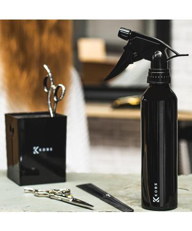 Kobe Professional Black Aluminium fine mist Water Spray - 260 ml - hairdressing - barbers - plants - Buy Online on GoSupps.com