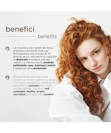 Nuvo Hair Mask with Snail Mucin & Herbal Keratin | Moisturizing Treatment for Dry Hair | Made in Italy - 200 ml - Buy Online on GoSupps.com