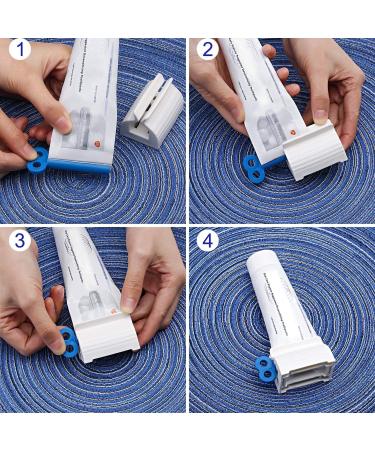 Quesuc 3 Pieces Rolling Tube Toothpaste Squeezer Toothpaste Seat Holder Stand Rotate Toothpaste Dispenser for Bathroom (Mix Color) - Buy Online on GoSupps.com