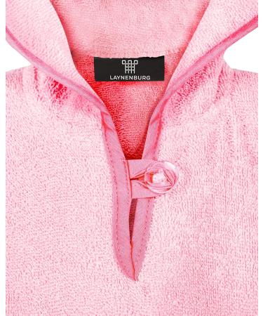 Laynenburg Premium Bathing Poncho for Kids - 100% Cotton Hooded Towel - Oeko Tex Certified Pink Giraffe Design for Ages 3-5 - Buy Online on GoSupps.com