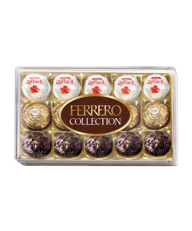 FERRERO COLLECTION Fine Assorted Chocolate and Coconut Confections Gift Box 15 Count 6 Boxes 2.7 Kilograms