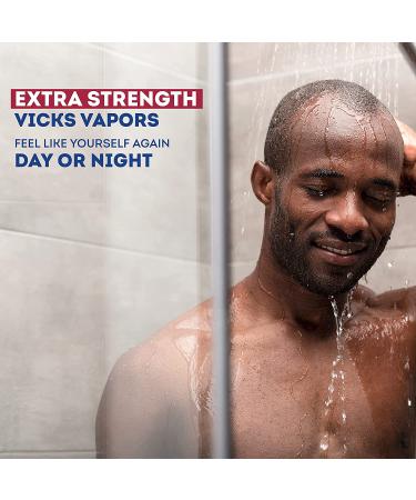 Vicks VapoShower Plus Shower Bomb Tablets - Soothing Aromatherapy with Eucalyptus and Menthol - 12 Non-Medicated Tablets - Buy Online on GoSupps.com