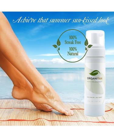Organitan Sunless Skin Tanning Lotion 8oz - Natural Golden Bronzer, Moisturizing Formula with Organic Ingredients - Buy Online on GoSupps.com