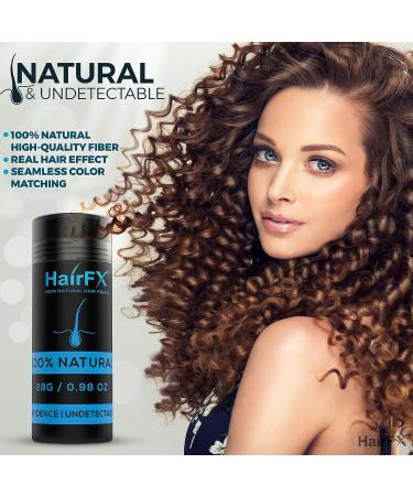 HairFX Hair Perfecting 2-in-1 Kit (DARK BROWN) - Instant Hair Thickening Fibers & Spray Pump for Women & Men - Buy Online on GoSupps.com