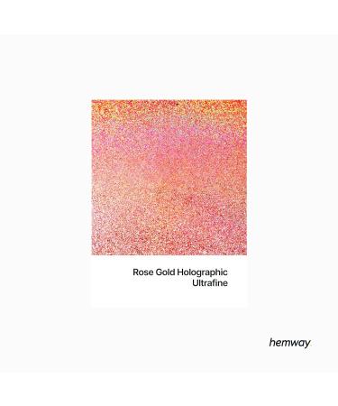 Hemway Ultra Sparkle Glitter Rose Gold Holographic 100g - Multi-Purpose Epoxy Resin for Arts, Crafts & Cosmetics - Buy Online on GoSupps.com
