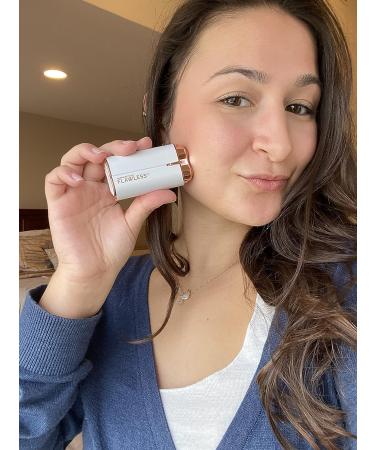 Finishing Touch Flawless Women's Painless Hair Remover Face Duo - Dermatologist Approved Electric Shaver - Hypoallergenic White/Rose Gold - Buy Online on GoSupps.com