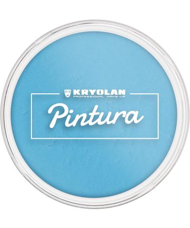 Kryolan Pintura Water Color Schminke 25ml color: Sky Blue washable vegan without perfume without parabens gluten -free - ideal for children party carnival carnival & Halloween
